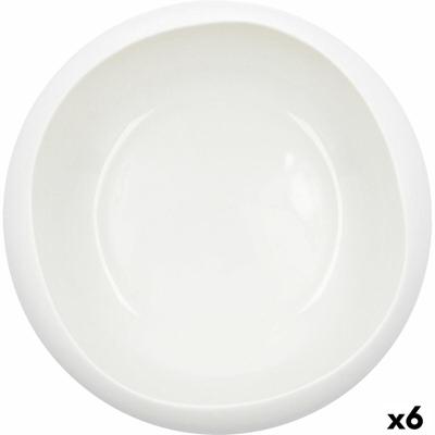 Kom Ariane Organic Keramisch Wit (Ø 21 cm) (2 Stuks)