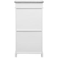 Schoenenkast 50x28x98 cm paulowniahout grijs - thumbnail