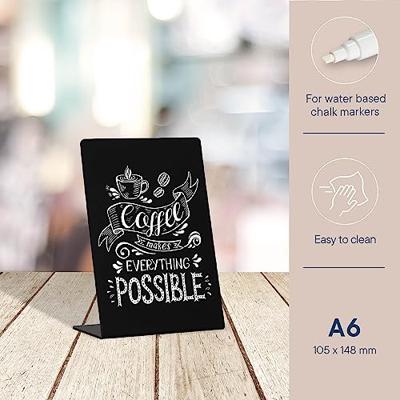 Krijtbord europel l-standaard a6