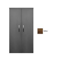 Kolomkast Sanicare Q6/Q14/Q16 2-Deurs Soft-Closing Chromen Greep 160x67x32 cm Belluno - thumbnail