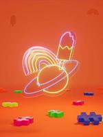 PlusPlus tube neon: 240 stuks 4186 - thumbnail