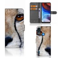 Motorola Moto E7i Power | E7 Power | Telefoonhoesje | Met pasjeshouder | Cheetah - thumbnail