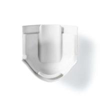 Kabelmanagement | Buis | Over de hoek | 1 Stuks | PVC | Wit - thumbnail