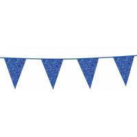 Slingers glitter donkerblauw 6 meter - thumbnail