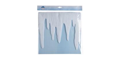 Pegelrand polyester l200 cm wit kerstslinger Decoris - Decoris