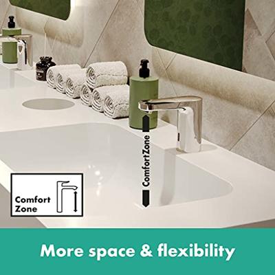 Hansgrohe Vernis wastafelkraan elektronisch 6V warm water chroom 71502000 - thumbnail