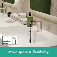 Hansgrohe Elektronische Wastafelkraan Vernis Blend Koud Water en Netstroom Chroom - thumbnail
