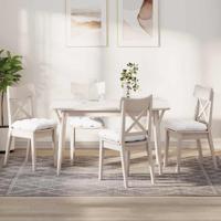 VidaXL Zitkussens 4 pcs wit 45 x 45 x 12 cm stof - thumbnail