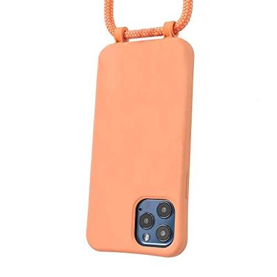 Høyde - iPhone 13 Pro Max - Telefoonhoes met koord - Oranje Høyde - iPhone 13 Pro Max - Telefoonhoes met koord - Oranje