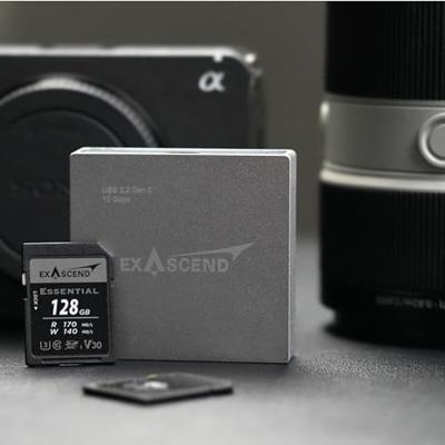 EXASCEND Essential UHS-I SD card(V30) 64GB Read 170 MB/s Write 140 MB/s