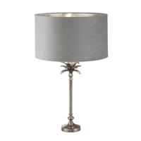 Searchlight TafellampPalm goud met grijze kap - EU81210GY - thumbnail