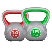 Voordeelset Kettlebells 14 en 16 kg Kunststof Trendy - thumbnail