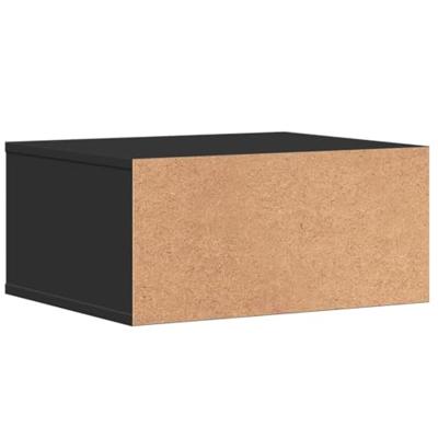 VidaXL Printerkastje 49x40x22,5 cm bewerkt hout zwart - thumbnail