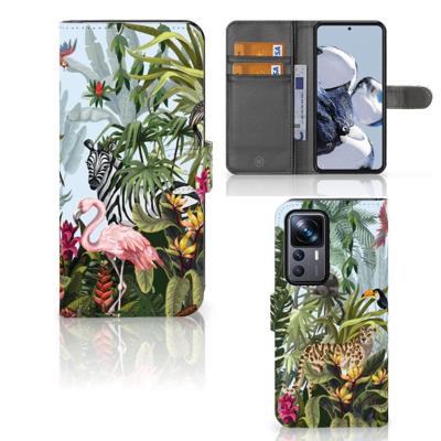 Telefoonhoesje | Met pasjeshouder | voor Xiaomi 12T | 12T Pro Jungle Telefoonhoesje | Met pasjeshouder | voor Xiaomi 12T | 12T Pro Jungle