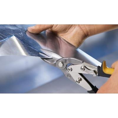 Erdi Figuurschaar | lengte 240 mm recht | staal max. 1,2 mm | RVS max. 1 mm | 1 stuk - D16S - D16S