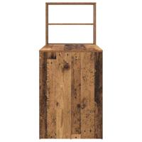 Bureau met plank Oud hout 113 x 54 x 120 cm Bewerkt hout - thumbnail