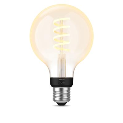 Philips Hue Hue LED-lamp 871951430148100 Energielabel: G (A - G) Hue White Ambiance Einzelpack Globe G93 Filament 300lm E27 7 W Warmwit tot koudwit