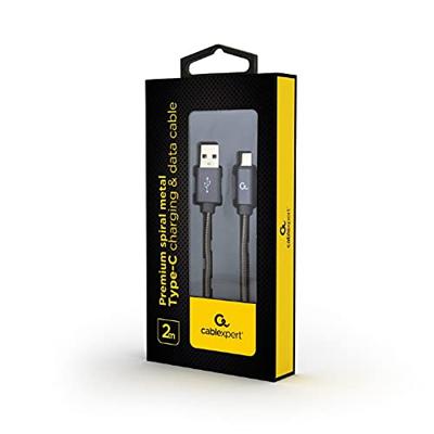 Cablexpert CC-USB2S-AMCM-2M-BG USB-kabel USB 2.0 USB A Micro-USB B, grijs