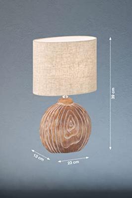 Fischer & Honsel SchemerlampjeTobse van keramiek en stof - 50606