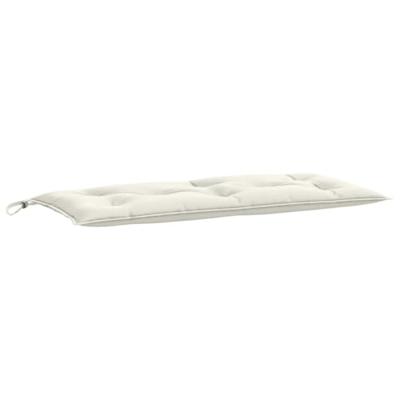 Tuinbankkussens 2 st 100x50x7 cm stof gemleerd crmekleurig Tuinbankkussens 2 st 100x50x7 cm stof gemleerd crmekleurig