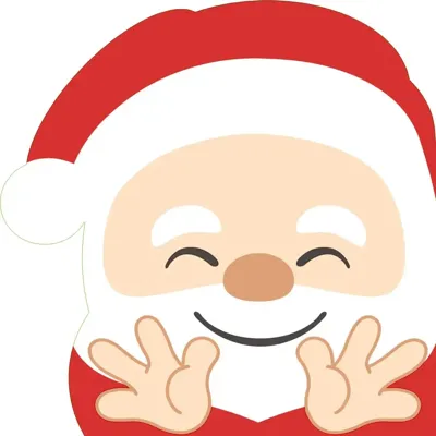 Duni dunisoft servet silhouette hello santa 33x33cm wit, rood 12 stuks