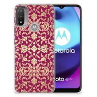 Siliconen Hoesje Motorola Moto E20 | E40 Barok Pink - thumbnail