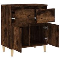 Dressoir 60x35x70 cm bewerkt hout gerookt eikenkleurig - thumbnail