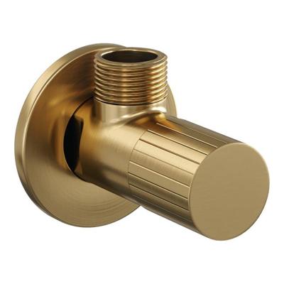 Brauer Stripe hoekstopkraan goud geborsteld PVD Brauer Stripe hoekstopkraan goud geborsteld PVD