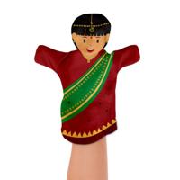 Achoka Handpoppen culturen, 7st. - thumbnail