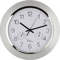 EUROTIME 56004 Wandklok Zendergestuurd 34 cm x 5 cm Zilver - thumbnail
