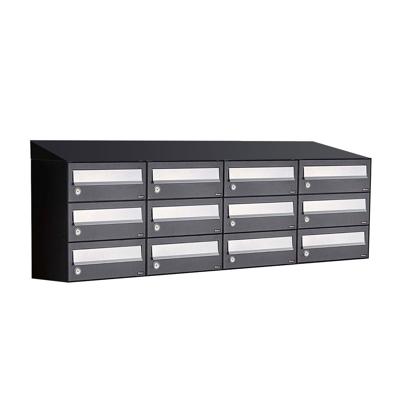 Allux Hive Set 4-Breed, 3-Hoog Met Dak Zwart - 40030070_4x3d