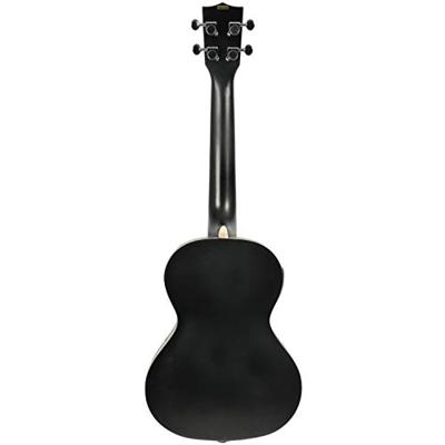Kala Jazz Tenor Ukulele Metallic Black met soft-case