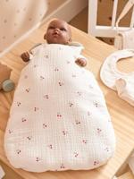 Trappelzak voor pop van katoen rood - thumbnail