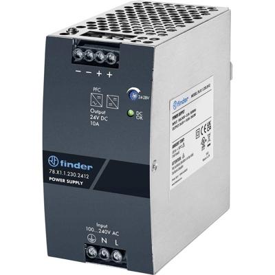 Finder 78.X1.1.230.2412 Schakelnetvoedingsmodule 10 A 240 W Aantal uitgangen:1 x Inhoud 1 stuk(s)