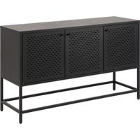 Bendt Dressoir 'Lua' zwart metaal, 125 x 75cm - thumbnail