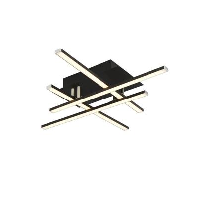 Searchlight Led plafondlampMatrix 4-lichts zwart - 694-4BK