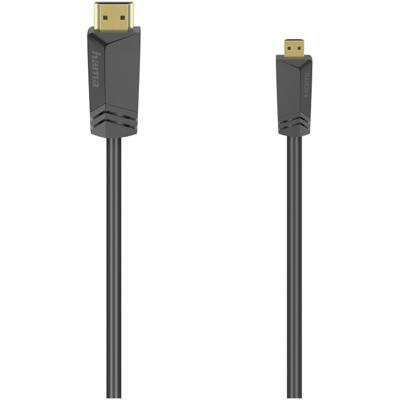 Hama High-speed HDMI-Kabel, con. Type A - con. Type D (Micro), ethernet, 1,5 m HDMI kabel Zwart Hama High-speed HDMI-Kabel, con. Type A - con. Type D (Micro), ethernet, 1,5 m HDMI kabel Zwart