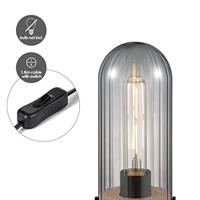 Light depot - tafellamp Capri klein - hout/glas - Outlet - thumbnail