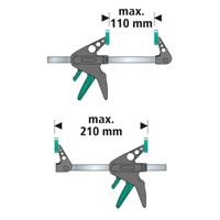 Wolfcraft 3455100 EHZ mini-eenhandklem Spanbreedte (max.):110 mm Afm. werkbereik:40 mm - thumbnail