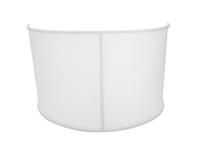 Omnitronic Mobile DJ Screen Curved Opvouwbaar privacyscherm Metaal, Stof - thumbnail