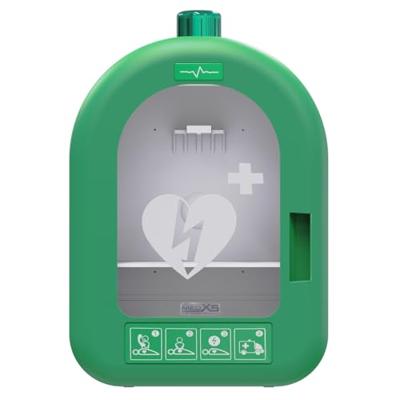 MEDX5 Universal AED-PVC-Innenwandkasten mit akustischem und optischem Alarm, grün Wandbox voor defibrillator Binnen PVC