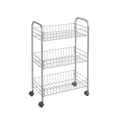 Tomado-Metaltex Tomado metaltex keuken/badkamer opbergtrolley lugano 41x23x63 cm wieltjes