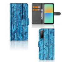 Sony Xperia 10 IV | Book Style Case | Wood Blue - thumbnail