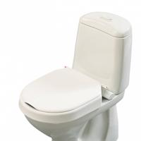 Toiletverhoger Etac Hi-Loo Vastgemonteerd met Deksel 10 cm Wit (draagvermogen tot 150 kg) - thumbnail