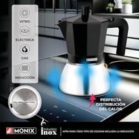 Percolator Monix INOX BLACK 9T Zwart 470 ml - thumbnail