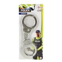 Toi-Toys metalen politie handboeien 28 cm - thumbnail