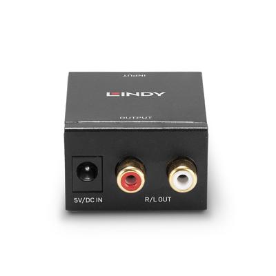 LINDY AV Converter Lindy - Digital-Analog-Audiowandler - Schwarz [Coaxiaal, Toslink - RCA]