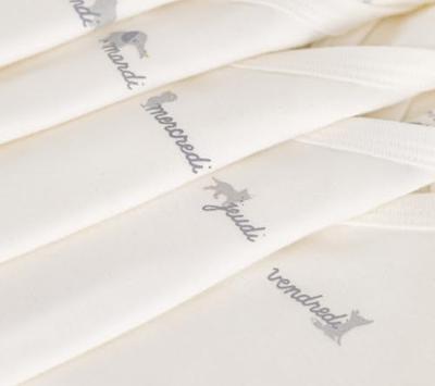Set van 5 gekruiste body's met korte mouwen voor baby's PETIT BATEAU wit