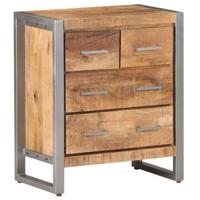 Dressoir 60x35x70 cm ruw mangohout - thumbnail