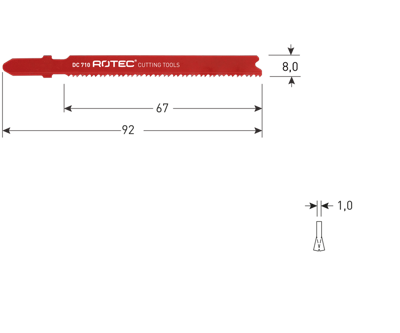 Rotec Decoupeerzaagblad | DC710 | 5 Stuks - 520.0710